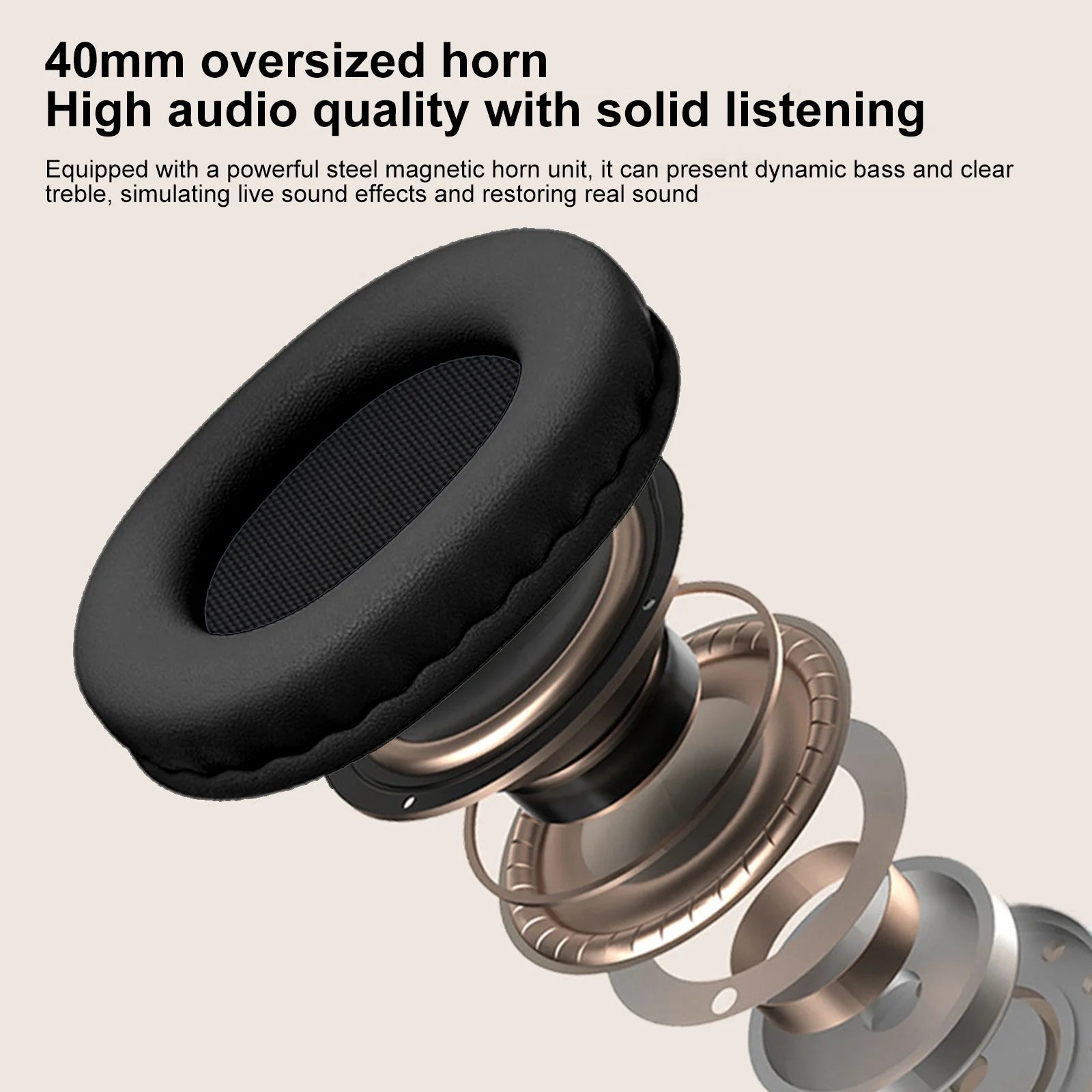 Bluetooth Headphones Headset Wireless Headset Bass Stereo Headphones Electronics Gadgets Items